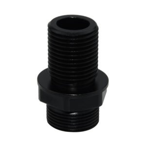 Black Plastic Double Male Threaded Reducing Adapter