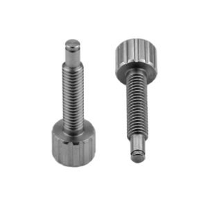 Aluminum Knurled Thumb Screw with Guide Pin