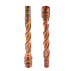 Precision CNC Machined Brass Helical Shaft