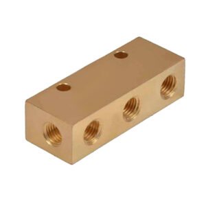Brass Manifold Block for Gas & Fluid Distribution