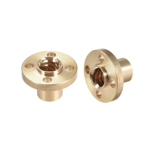 Flange Trapezoidal T8 Screw Brass Nut