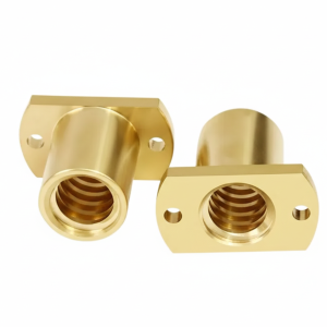 T8 Brass Flange Nut