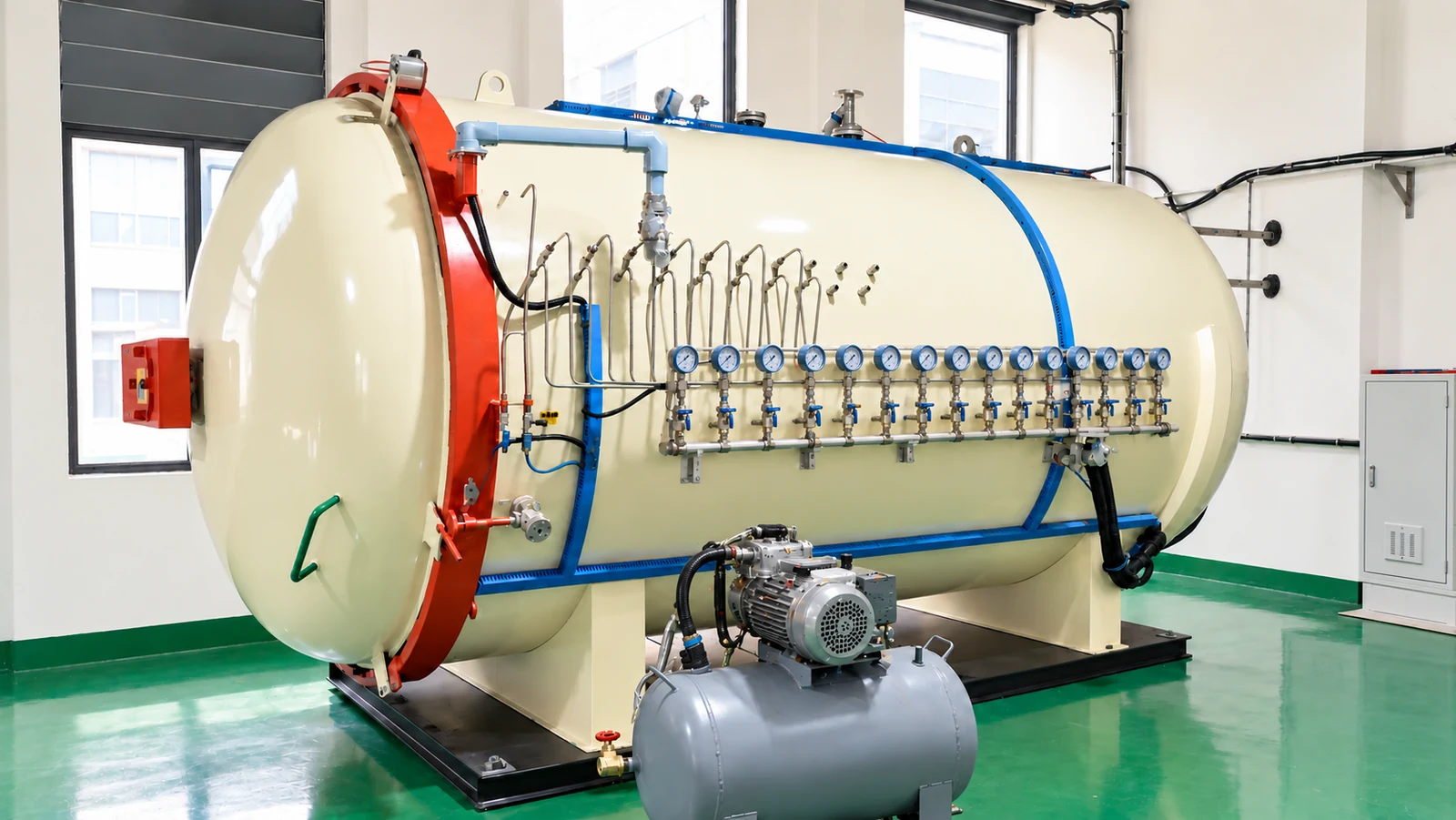 Composite curing autoclave at the Grancen factory